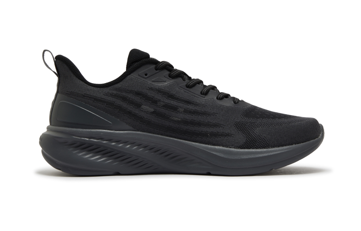 361° Cushioning Abrasion Resistant Breathable Low top Casual Sprint Running Shoes Men’s Smoky Obsidian Black