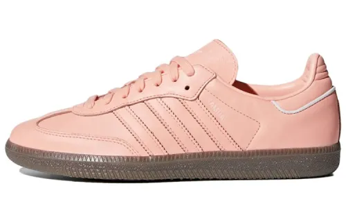 Adidas Originals SAMBA OG Casual Low top Skateboard Shoes Women's Peach Pink