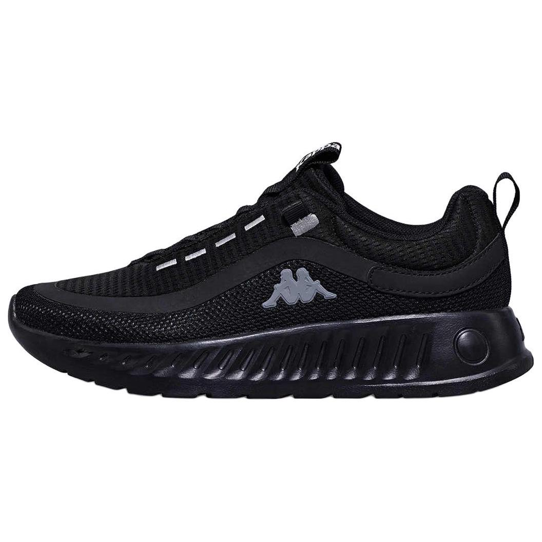 Kappa Abrasion Resistant Lightweight Wear resistant And Lightweight Low top Running Shoes Unisex Black