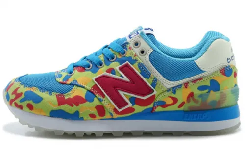 New Balance 574 Sneakers Blue/Yellow Women's