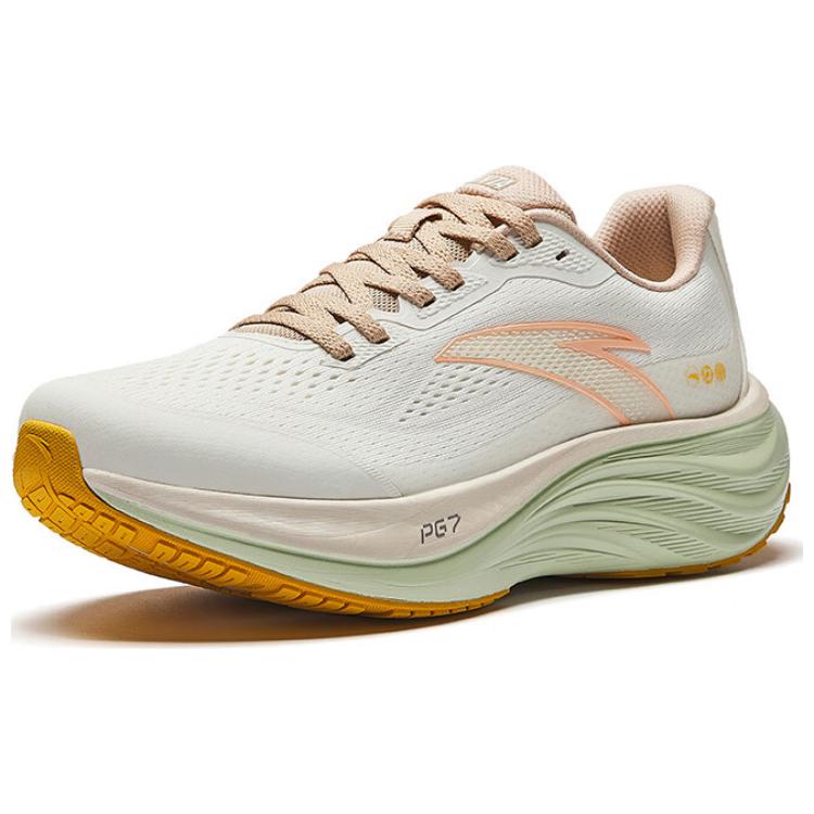Anta Slip Resistant, Abrasion Resistant, Rebound Low top Training Running Shoes Women’s Ivory White