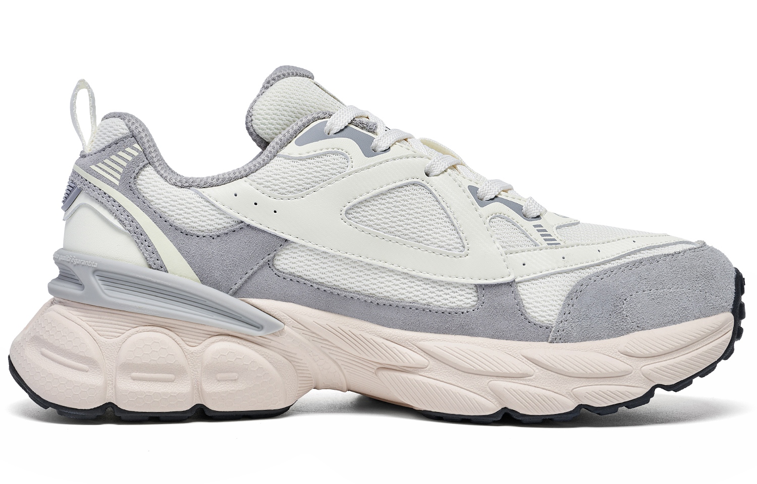 Kappa Slip Resistant Abrasion Resistant Low top Running Shoes Unisex White Gray