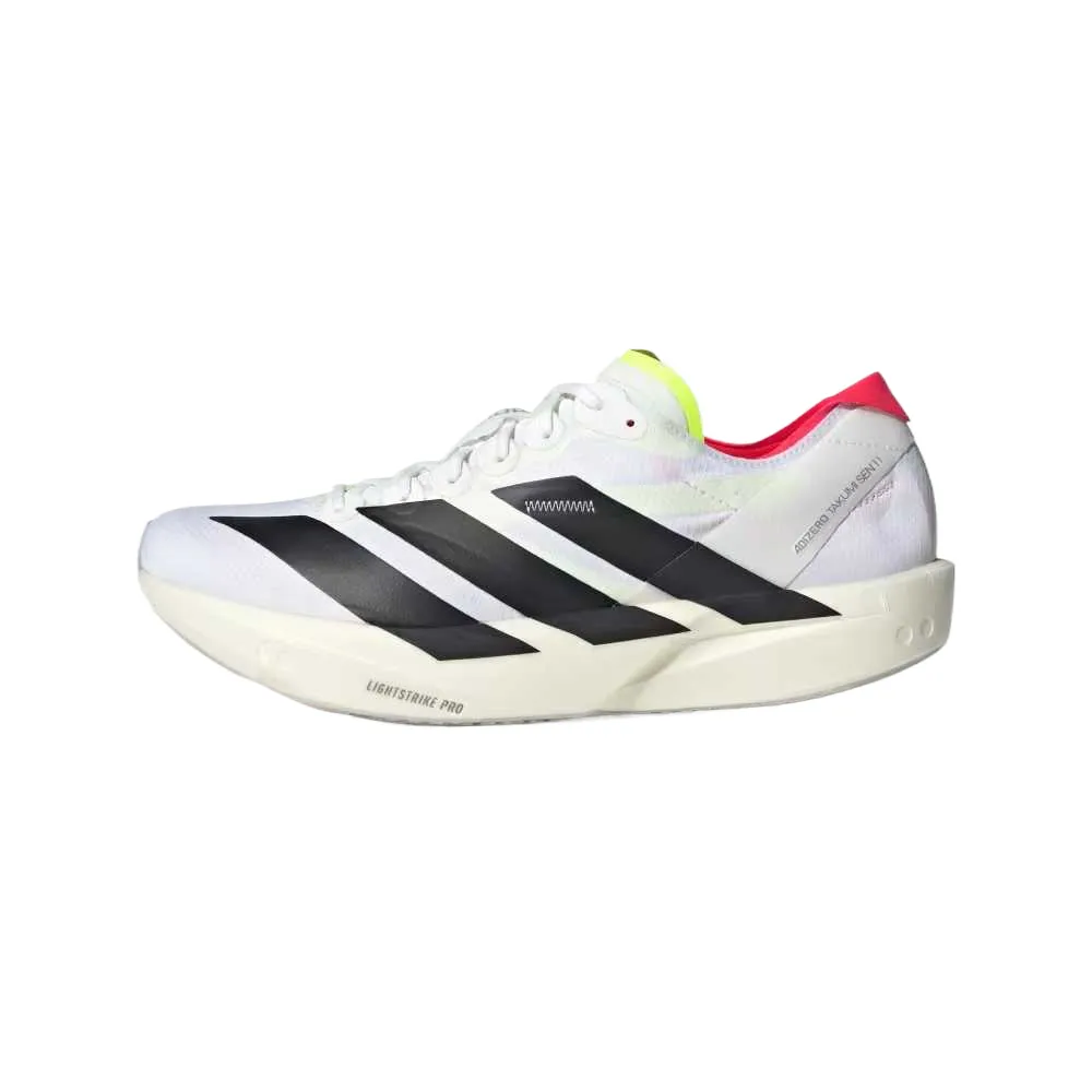 Adidas Adizero Takumi Sen 11 Leather Low top Casual Running Shoes Men's White