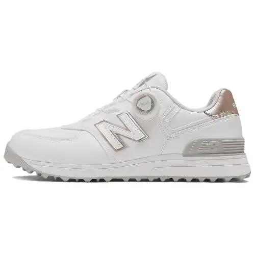 New Balance NB 574 V4 Golf Shoes Women's White Gold