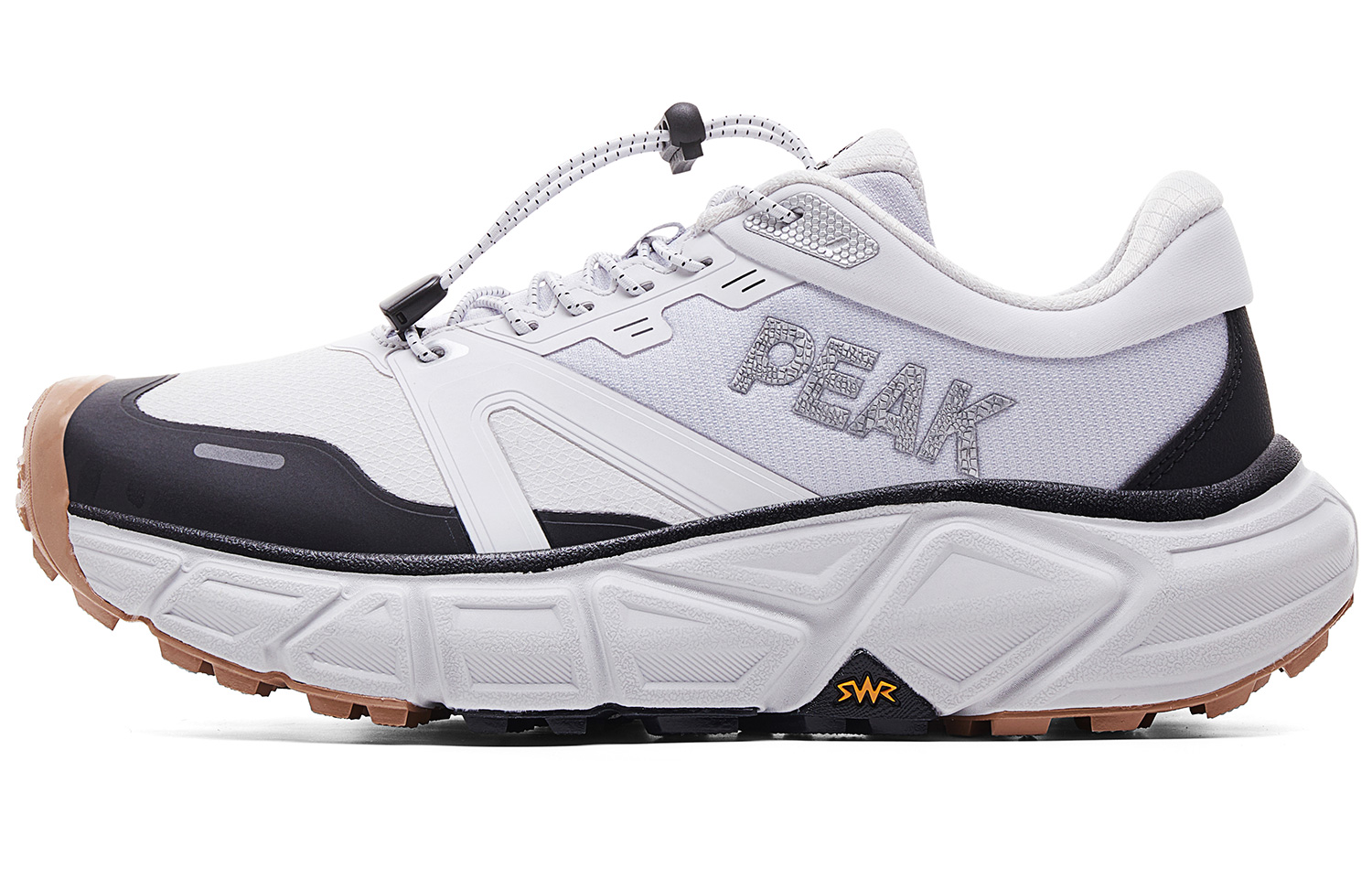 PEAK Cushioning Coverage Abrasion Resistant Slip Resistant Low top Running Shoes Men’s Gray Black