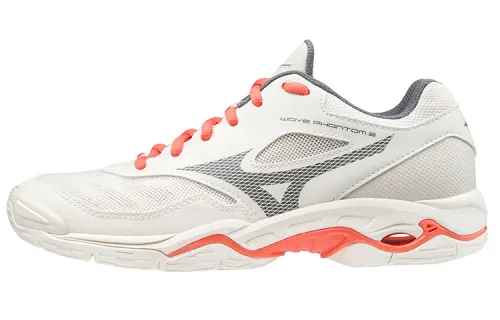 Mizuno Wave Phantom 2 Comfortable Breathable Low top Running Shoes Women's White Black Red