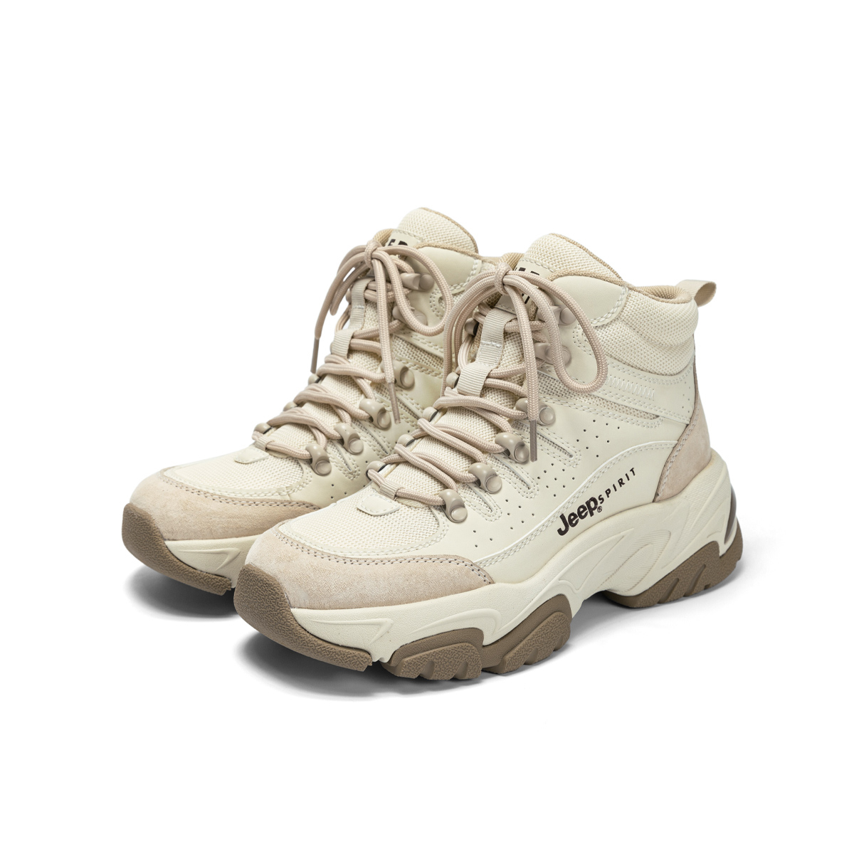 JEEP SPIRIT Textile, Synthetic Leather High top Outdoor Shoes Women’s