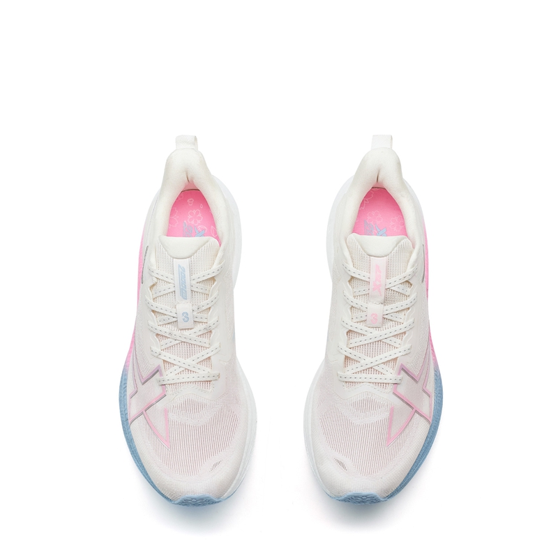XTEP 2000km 3.0 Fabric Low top Training Running Shoes Men’s White Pink Blue