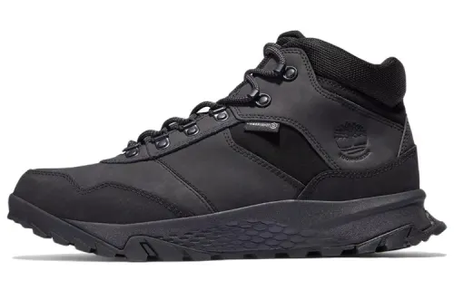 Timberland Lincoln Peak Leather Waterproof And Wear resistant Comfortable Ankle Length Outdoor Boots Men's Black