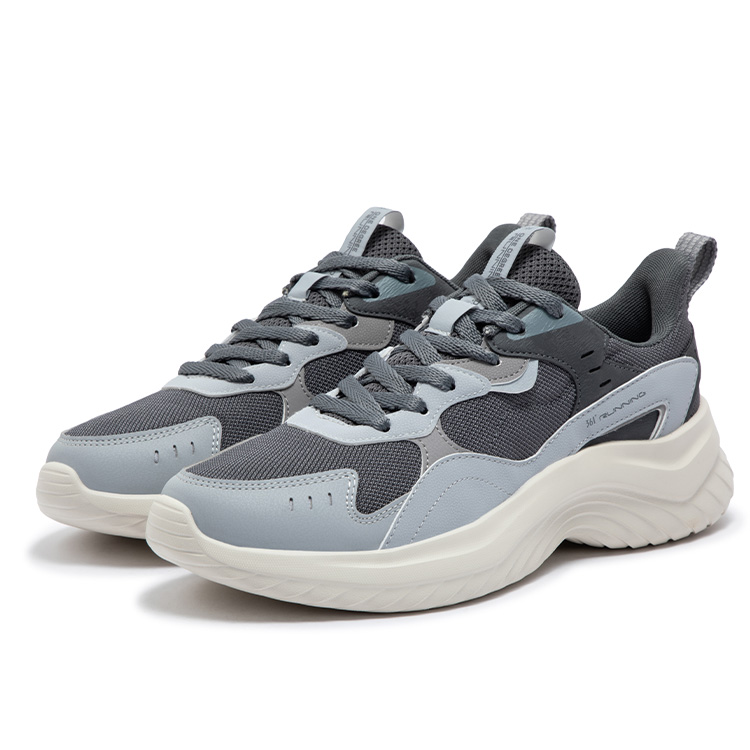 361° Slip Resistant Abrasion Resistant Low top Casual Running Shoes Men’s Cool Mist Gray