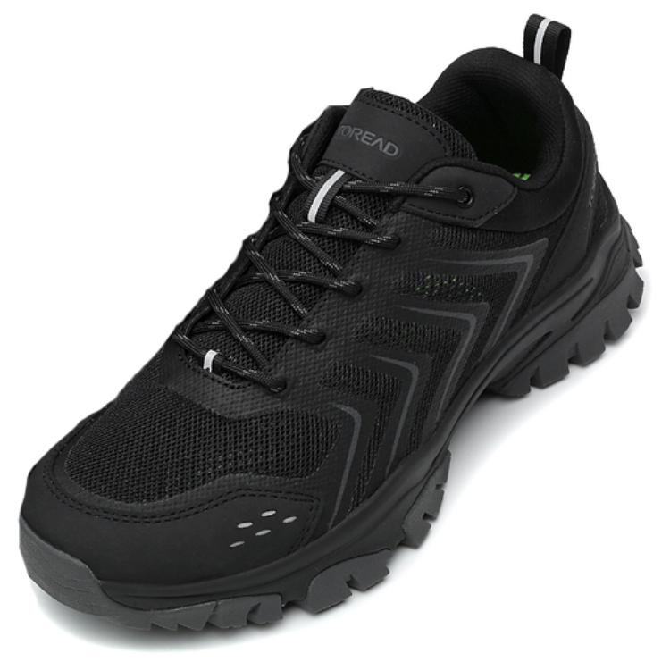 TOREAD Cushioning Slip Resistant Low top Outdoor Shoes Men’s Black