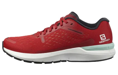 SALOMON Sonic 4 Comfortable Fabric Abrasion Resistant Low top Running Shoes Men's Red