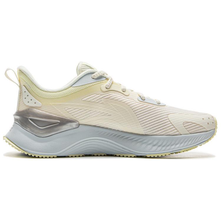Li Ning Cushioning Abrasion Resistant Rebound Low top Casual Running Shoes Women’s Ivory