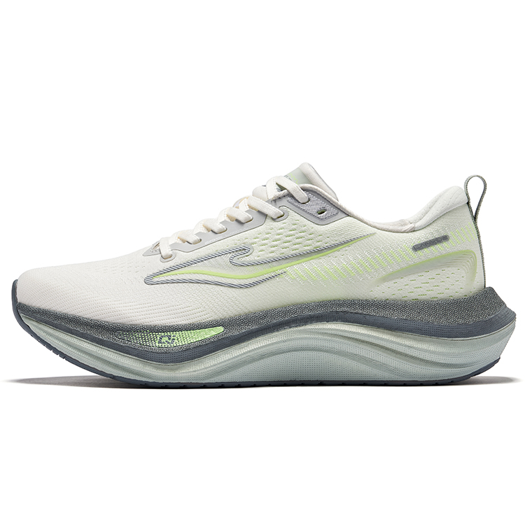 Erke Lanyue 2.0 Running Shoes Men’s Low Top Microcrystal White Fluorescent Sprout Green