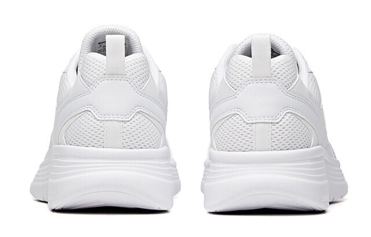 Anta Breathable Lightweight Rebound Cushioning Slip-Resistant Abrasion-Resistant Low-Top Running Shoes Men’s White