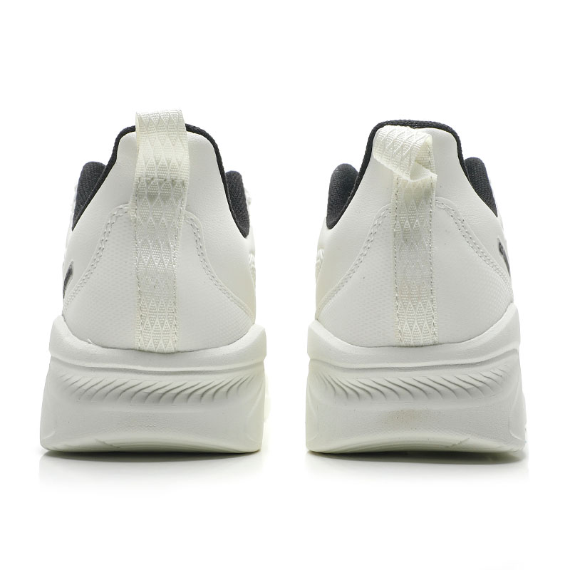 QIAODAN Slip Resistant Abrasion Resistant Low top Casual Running Shoes Men’s Ecru