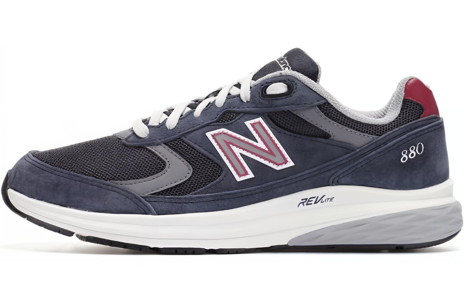 New Balance 880 series retro comfortable low-top running shoes men's navy blue 2E