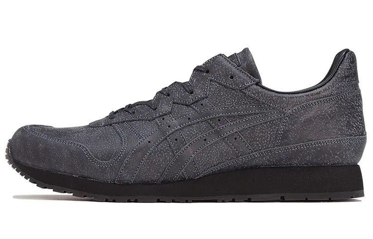 Onitsuka Tiger Ally Deluxe Comfortable Abrasion Resistant Slip Resistant Low top Running Shoes Unisex Black Gray