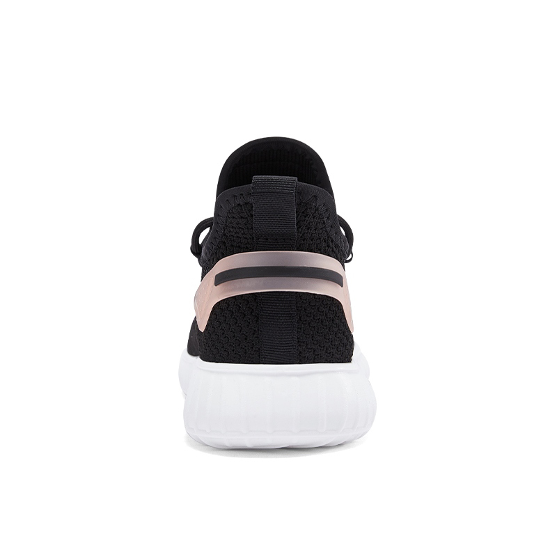 Warrior Textile, Synthetic Leather Cushioning Slip Resistant Low top Casual Running Shoes Women’s Black Pink