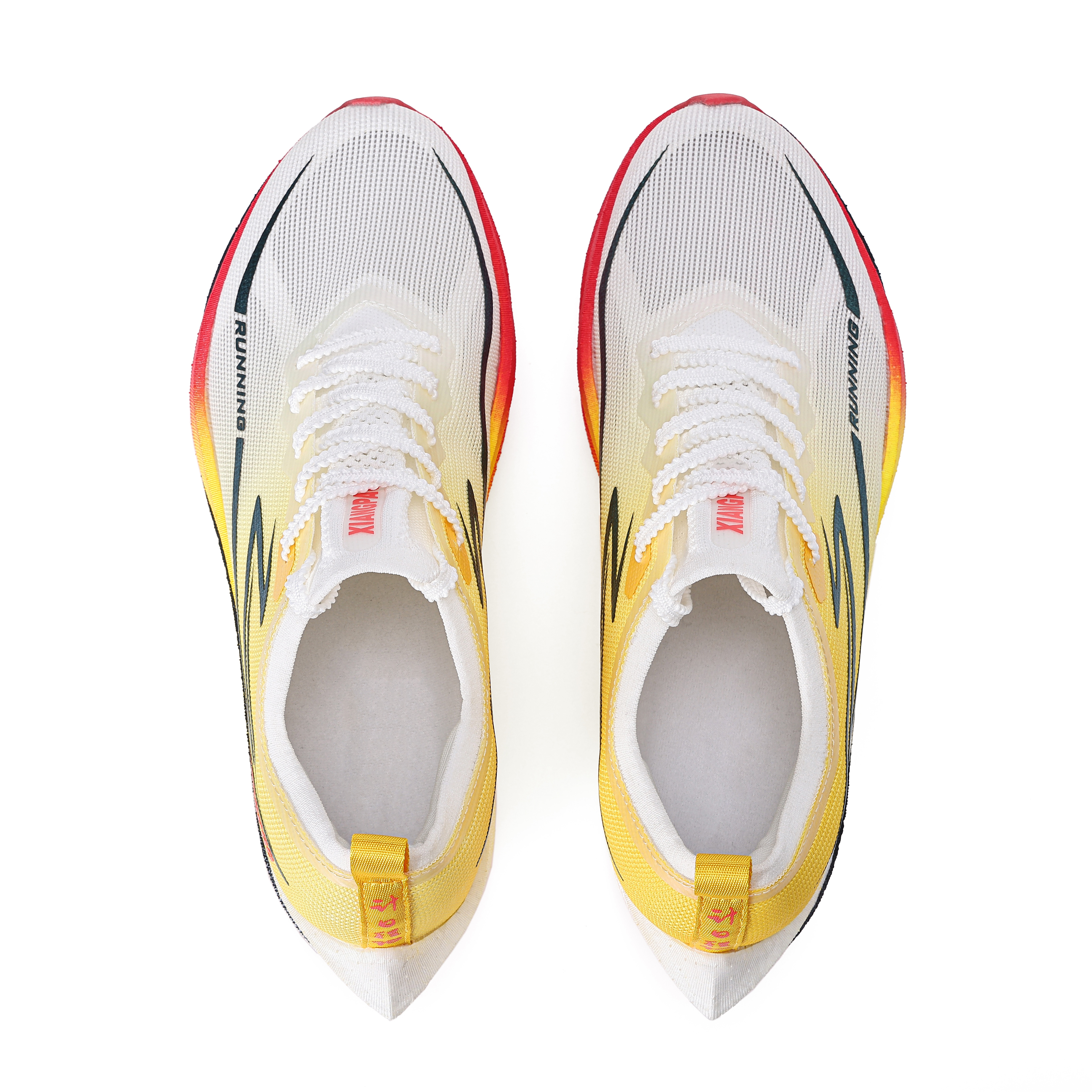 XIANGPAO Low top Genuine Carbon Plate Long Distance Running Shoes Unisex Yellow Plum Season