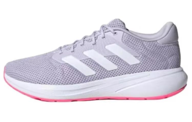 Adidas Response Abrasion Resistant Breathable Abrasion Resistant Breathable Low top Running Shoes Unisex Purple White
