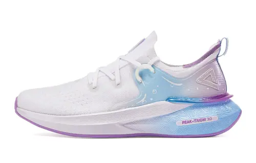 PEAK Tai Ji3.0 Fabric Low top Taichi Running Shoes Women's White Blue Purple