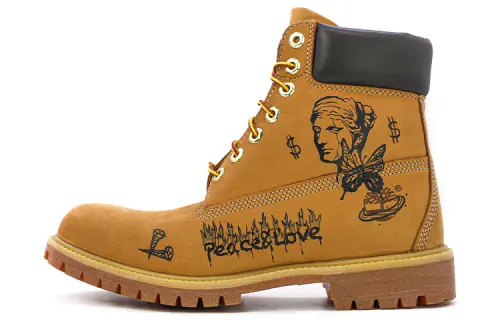 Timberland PREMIUM Waterproof Abrasion Resistant Waterproof And Wear resistant Short Outdoor Boots Men's Brown Wide Fit