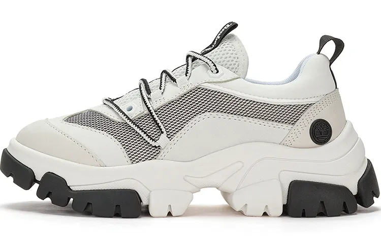Timberland Cow Leather, Textile Breathable And Lightweight Low top Outdoor Shoes Women's White