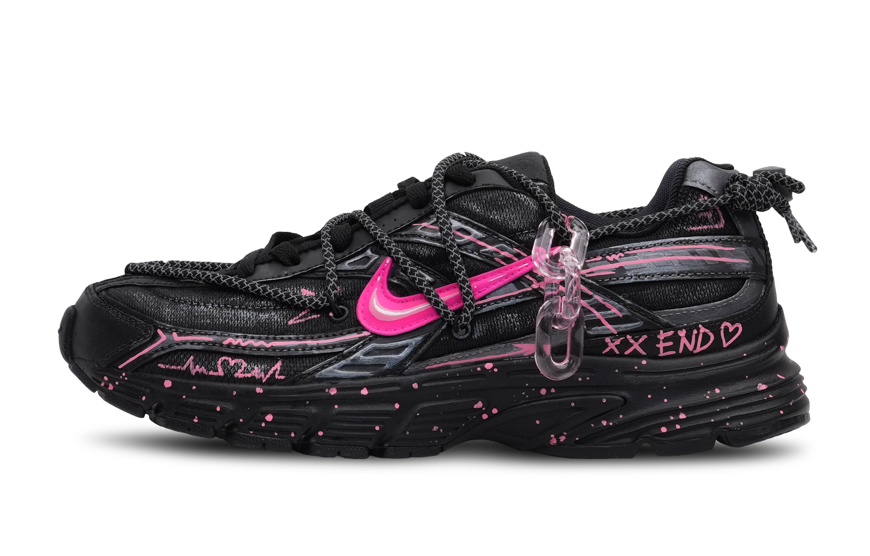 Nike Initiator Low top Running Shoes Men's Black Pink