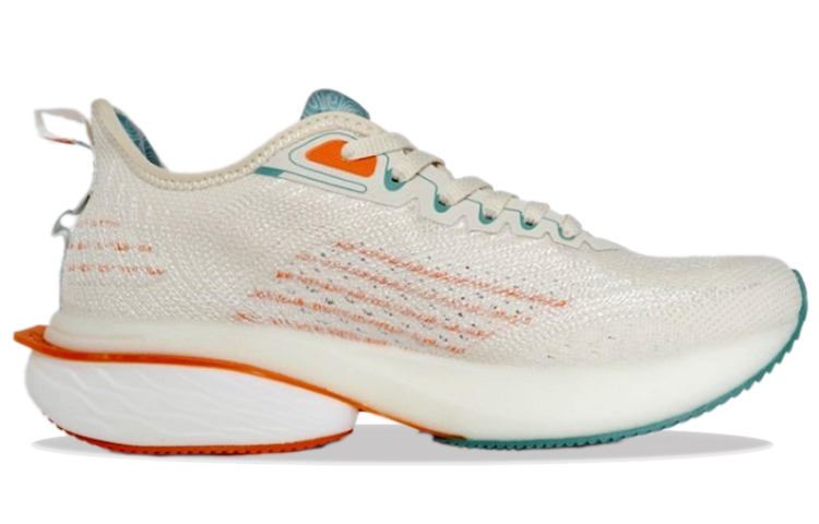 361° Cushioning Slip Resistant Abrasion Resistant Low top Casual Running Shoes Men’s White Cyan