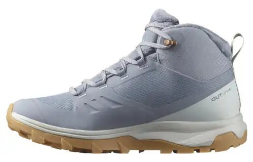 SALOMON Outsnap CSWP Cushioning Abrasion Resistant Cushioning, Wear Resistant High top Outdoor Shoes Women's Blue