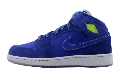Air Jordan 1 Mid 'Deep Royal Blue' Gs