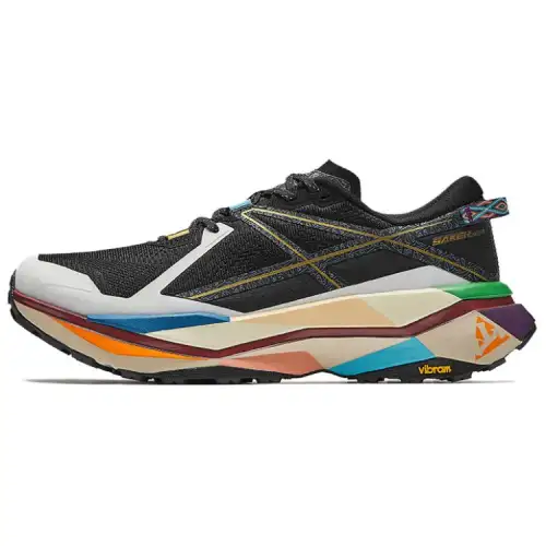 Anta Peregrine Falcon 2 Slip Resistant Abrasion Resistant Low top Trail Running Shoes Men's Black White
