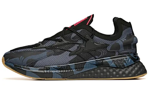 Anta Coverage Breathable Low top Running Shoes Men's Black Gray