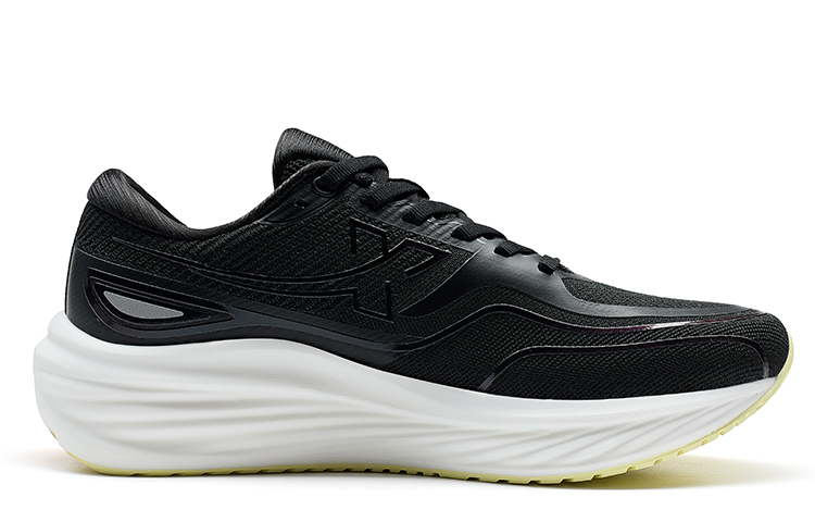 XTEP Running Shoes Women’s Low Top Black/Yellow Fluorescent