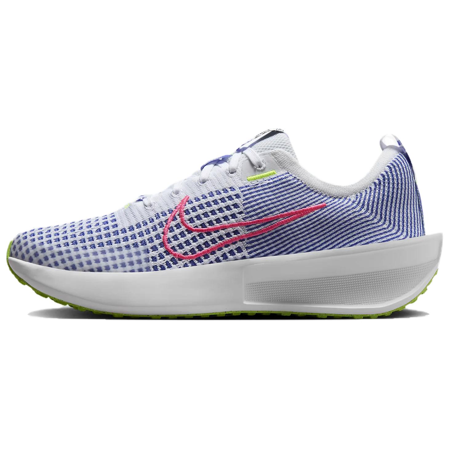 Nike Interact Run White Astronomy Blue Volt Hyper Pink Women's