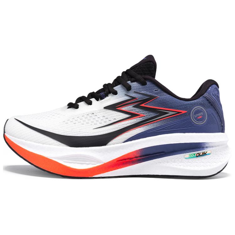 361° Abrasion Resistant Cushioning Abrasion Resistant Cushioning Low top Sprint Running Shoes Men’s White Blue Black