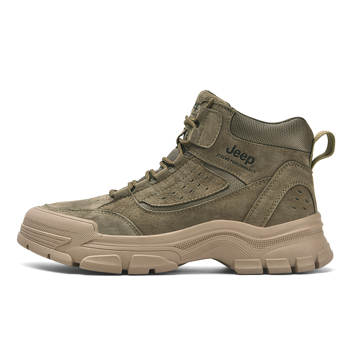 Jeep Mid top Outdoor Shoes Men’s Khaki