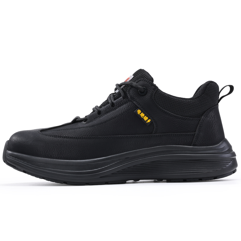 LANOUDUN Slip Resistant Impact Resistant Low top Outdoor Shoes Unisex Black