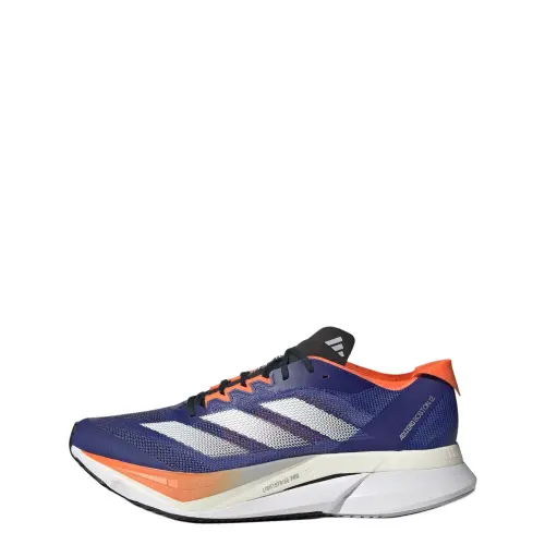 Adidas Adizero Boston 12 Lucid Blue Cloud White Impact Orange