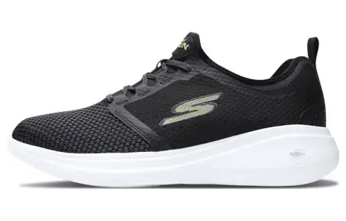 Skechers Mesh Low top Running Shoes Men's Black Lemon