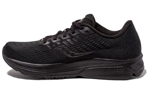 Saucony Ride 13 Mesh Cushioning Slip Resistant Abrasion Resistant Breathable Low top Running Shoes Men's Black