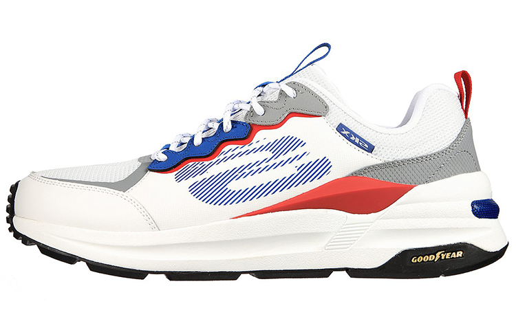 Skechers Global Jogger Comfortable Low top Casual Running Shoes Men's White Red Blue
