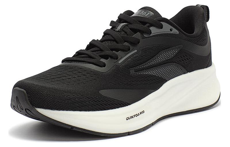 361° Flying Wing Cushioning, Wear Resistant Low top Running Shoes Men’s Black White