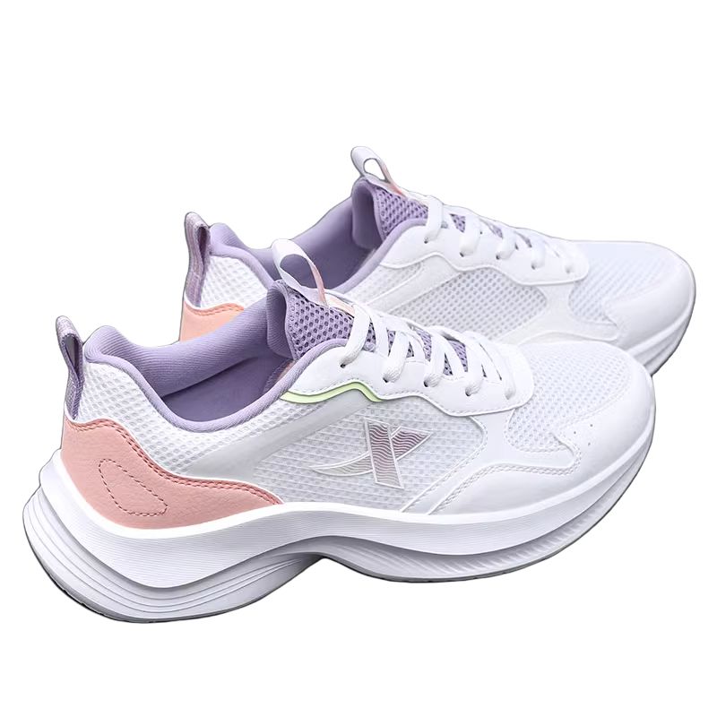 XTEP Cushioning Lightweight Low top Casual Running Shoes Women’s White Purple