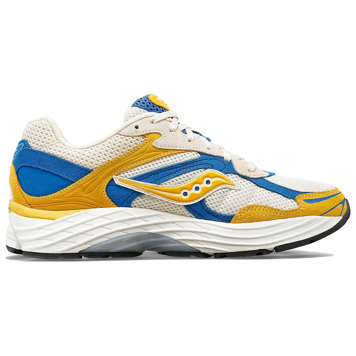 Saucony ProGrid Omni 9 Premium Cream Yellow Royal Blue