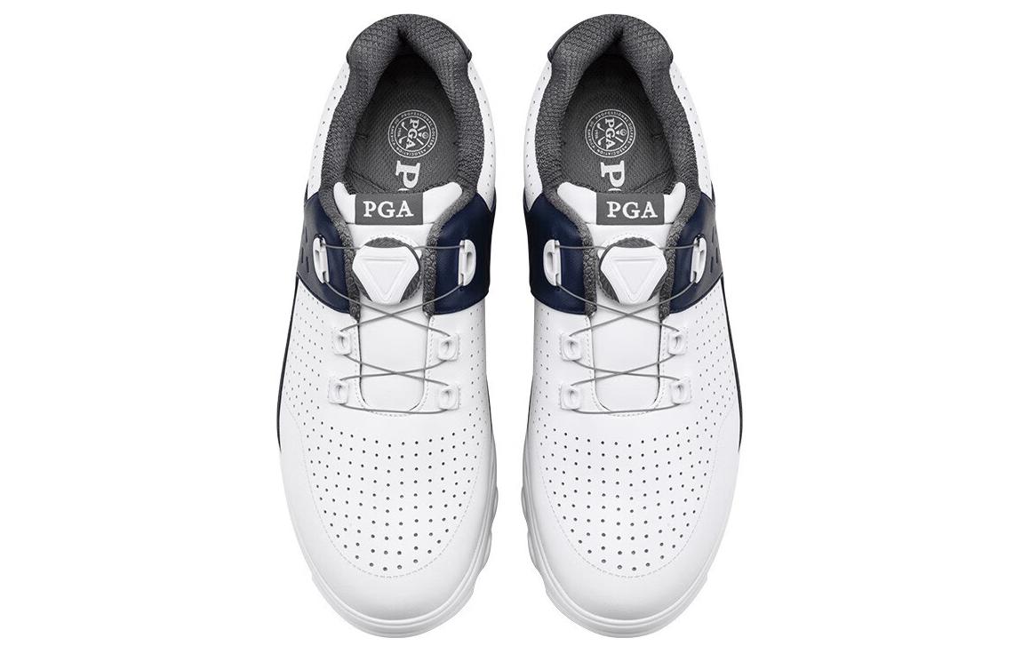 PGA Cushioning, Wear Resistant Low top Golf Shoes Men’s White Blue