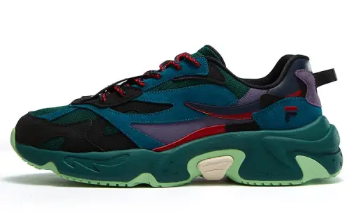 FACETASM x FILA FUSION RACCOON X FACETASM Low top Chunky Sneakers Men's Black Green