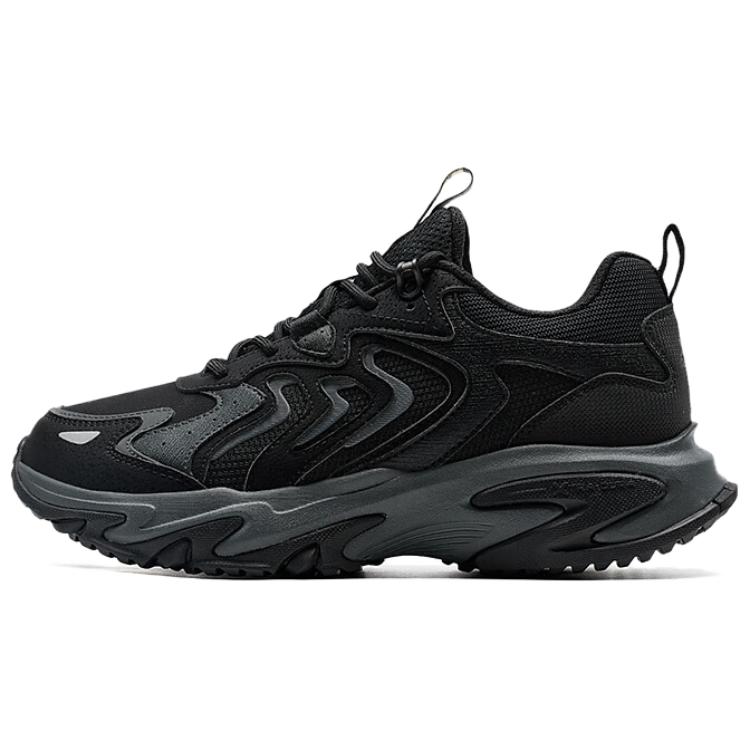 XTEP Slip Resistant, Abrasion Resistant, Lightweight Low top Outdoor Shoes Men’s Black
