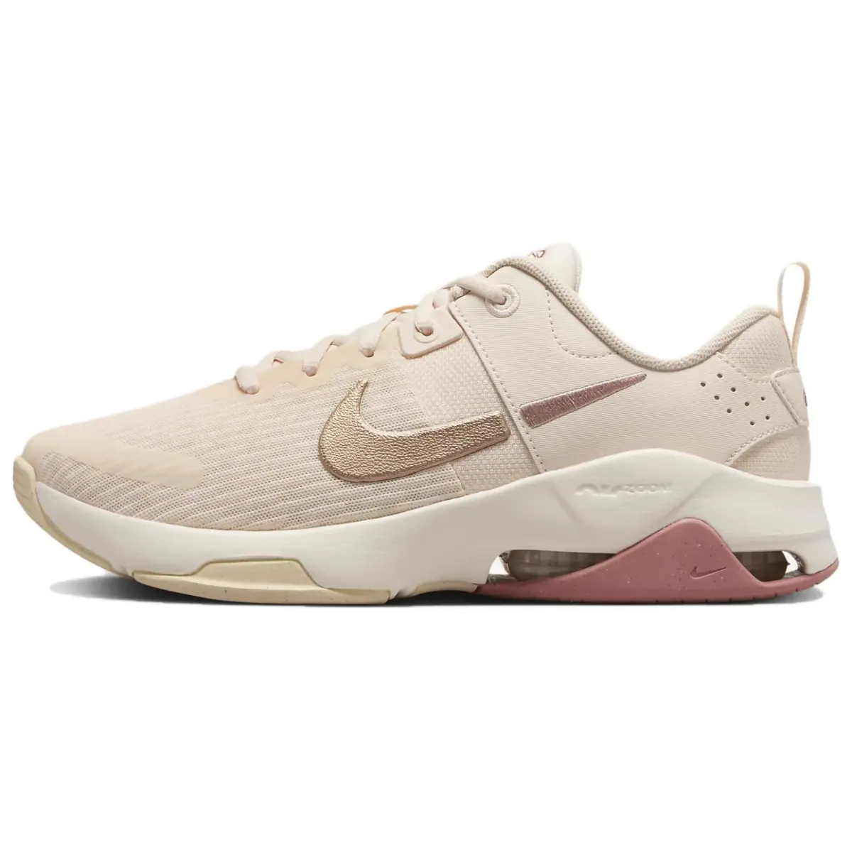 Nike Zoom Bella 6 Comfortable And Lightweight Low top Running Shoes Women's Ecru